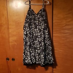 Skull & Rose print dress